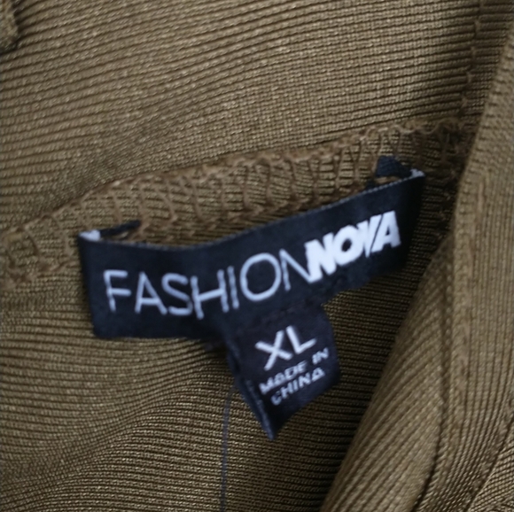 BRAND NEW never worn still w/ tags Olive Green bodycon dress - Picture 5 of 7